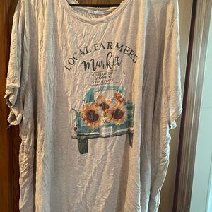 Maurices Gray Local Farmer's Market Tee